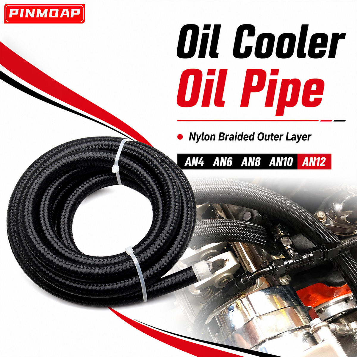 PINMOAP AN4 AN6 AN8 AN10 AN12  - đánh giá và giá Flexible Hose Braided