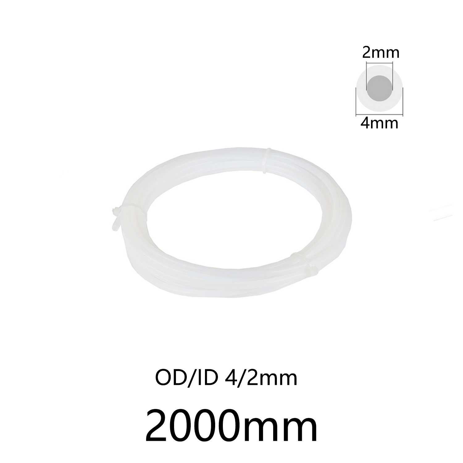 1pc PTFE Tube 4mm OD 2mm ID, 2 - đánh giá và giá Ptfe Tape Thread